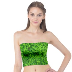 Shamrock Clovers Green Irish St  Patrick Ireland Good Luck Symbol 8000 Sv Tube Top by yoursparklingshop