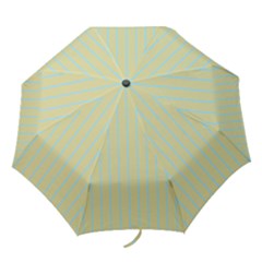 Summer Sand Color Blue Stripes Pattern Folding Umbrellas