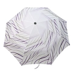 Lilac Stripes Folding Umbrellas