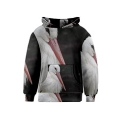 Stork Bird Kids  Pullover Hoodie by picsaspassion