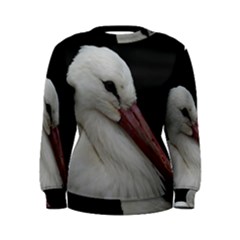 Wild Stork Bird Women s Sweatshirt by picsaspassion