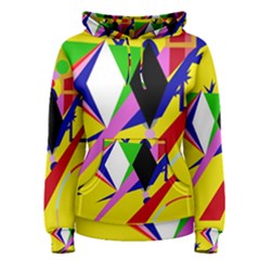 Yellow Abstraction Women s Pullover Hoodie by Valentinaart