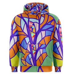 Decorative Tree 4 Men s Zipper Hoodie