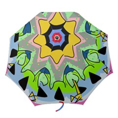 Colorful Landscape Folding Umbrellas by Valentinaart