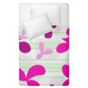 Magenta floral pattern Duvet Cover Double Side (Single Size) View2