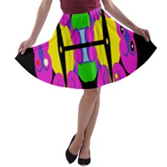 Fgnnjmjhyjjjmbjjhmh opu, A-line Skater Skirt by MRTACPANS