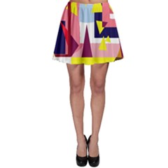 Colorful Abstraction Skater Skirt