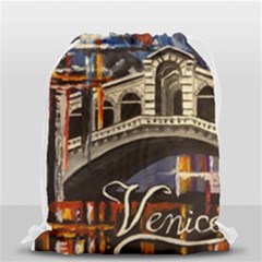 Venice Rialto Bridge Drawstring Bag (small)