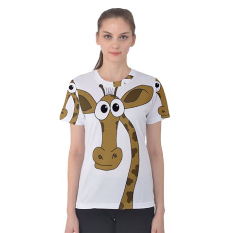 Giraffe  Women s Cotton Tee by Valentinaart