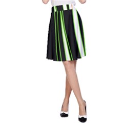 Colorful Lines Harmony A-line Skirt by Valentinaart