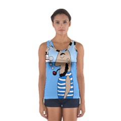 Sailor Women s Sport Tank Top  by Valentinaart