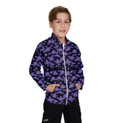 Palm Trees Motif Pattern Wind Breaker (kids) by dflcprintsclothing