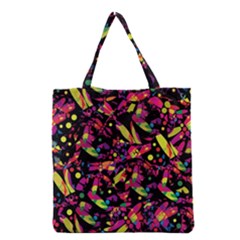 Colorful Dragonflies Design Grocery Tote Bag by Valentinaart