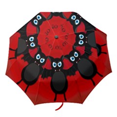 Halloween Bat Folding Umbrellas by Valentinaart