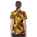 Hexagons in reds yellows and greens Women s Cotton Tee View2