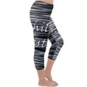 Black an white  Chill out  Capri Winter Leggings  View3