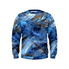 Blue Colorful Abstract Design  Kids  Sweatshirt by designworld65