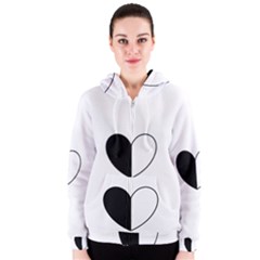 Yinyangheart Women s Zipper Hoodie by Gamerchic