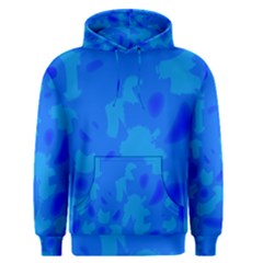 Simple Blue Men s Pullover Hoodie by Valentinaart