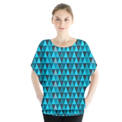 Blue Triangles Blouse