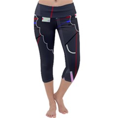 Plug In Capri Yoga Leggings by Valentinaart