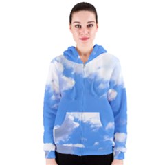 Clouds And Blue Sky Women s Zipper Hoodie by picsaspassion