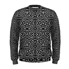 Black And White Tribal Pattern Men s Sweatshirt by dflcprintsclothing