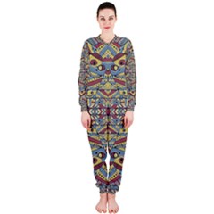 Multicolor Abstract Onepiece Jumpsuit (ladies)  by dflcprintsclothing