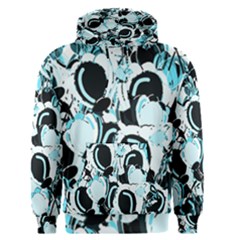 Blue Abstract  Garden Men s Pullover Hoodie by Valentinaart