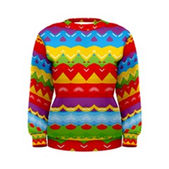 Colorful Waves                                                                                                            Women s Sweatshirt