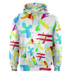 Playful Shapes Men s Pullover Hoodie