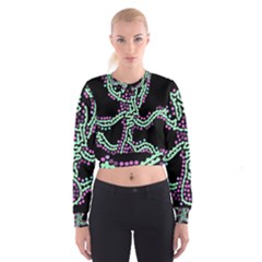 Playful Dots Women s Cropped Sweatshirt by Valentinaart