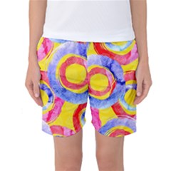 Blue And Pink Dream Women s Basketball Shorts by DanaeStudio