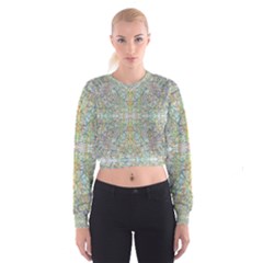 Multi Scribble  Women s Cropped Sweatshirt by xclusiveshop