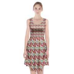 Gorgeous Red Flower Pattern  Racerback Midi Dress by Brittlevirginclothing