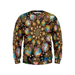 Marbled Spheres Spiral Kids  Sweatshirt