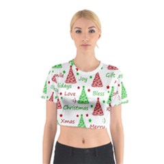 New Year Pattern Cotton Crop Top