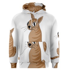 Brown Cat Men s Pullover Hoodie by Valentinaart