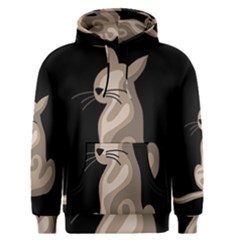 Brown Abstract Cat Men s Pullover Hoodie by Valentinaart