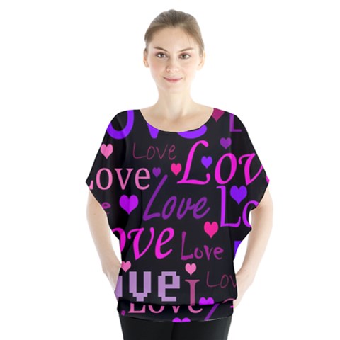 Love Pattern 2 Blouse by Valentinaart