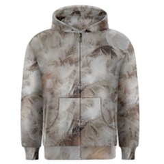 Down Comforter Feathers Goose Duck Feather Photography Men s Zipper Hoodie by yoursparklingshop