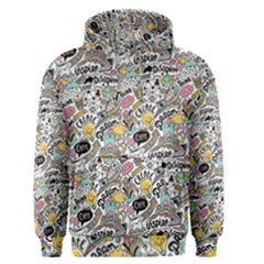 Communication Web Seamless Pattern Men s Pullover Hoodie by kostolom3000shop