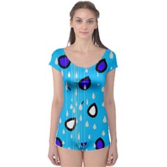 Rainy Day - Blue Boyleg Leotard 