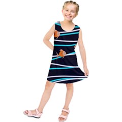 Five Orange Fish Kids  Tunic Dress