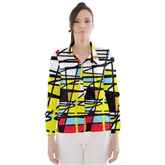 Casual Abstraction Wind Breaker (women) by Valentinaart