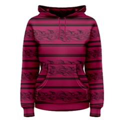 Red Barbwire Pattern Women s Pullover Hoodie by Valentinaart