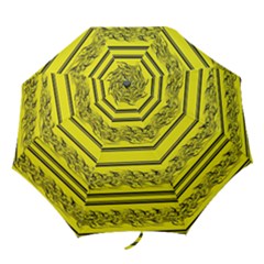 Yellow Barbwire Folding Umbrellas