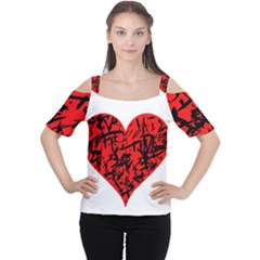 Valentine Hart Women s Cutout Shoulder Tee