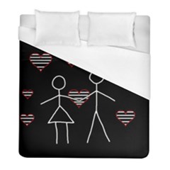 Couple In Love Duvet Cover (full/ Double Size)