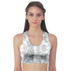 Light Circles, Watercolor Art Painting Sports Bra